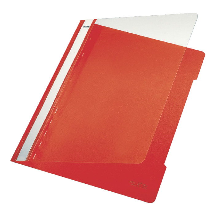 Snelhechter Leitz Standaard A4 gerecycled PP rood