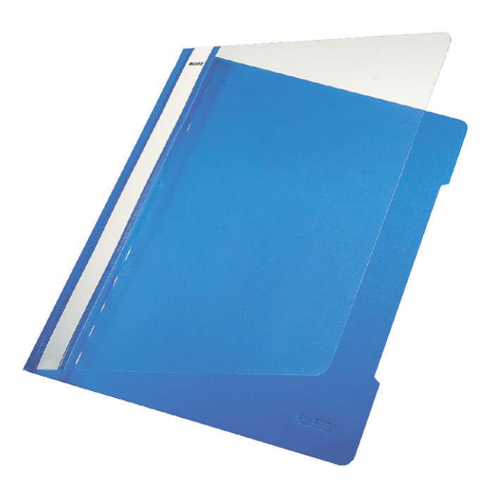 Snelhechter Leitz Standaard A4 gerecycled PP blauw