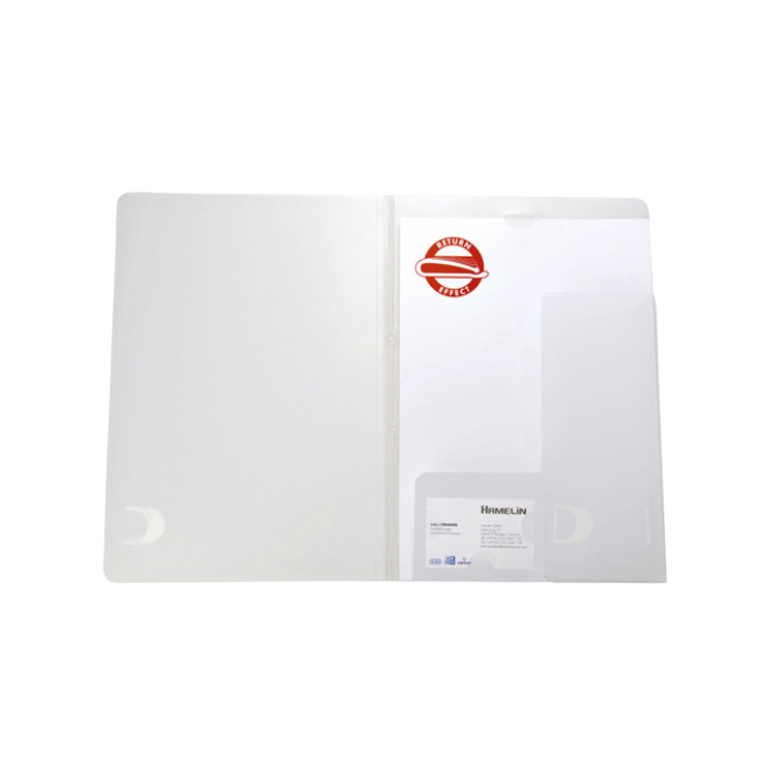 Offertemap Oxford A4 met insteektas 2 kleppen 0,5mm PP transparant