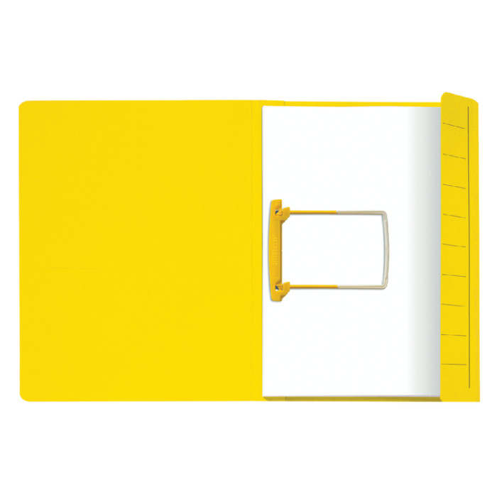 Clipmap Secolor A4 100% gerecycled karton 250gr geel verpakt per 10 stuks