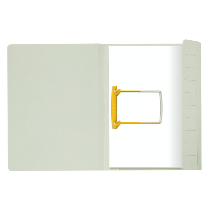 Clipmap Secolor A4 100% gerecycled karton 250gr grijs verpakt per 10 stuks