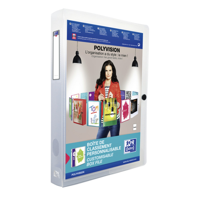 Verzamelbox Oxford Polyvision 40mm 0.7mm PP transparant
