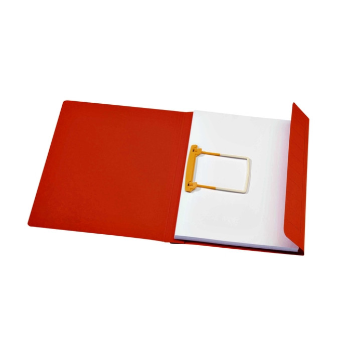 Clipmap Secolor A4 100% gerecycled karton 250gr rood verpakt per 50 stuks