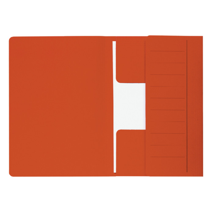Dossiermap Djois Secolor Mammoet folio 3 kleppen 250gr recycled 360 x 250 mm rood 50 stuks