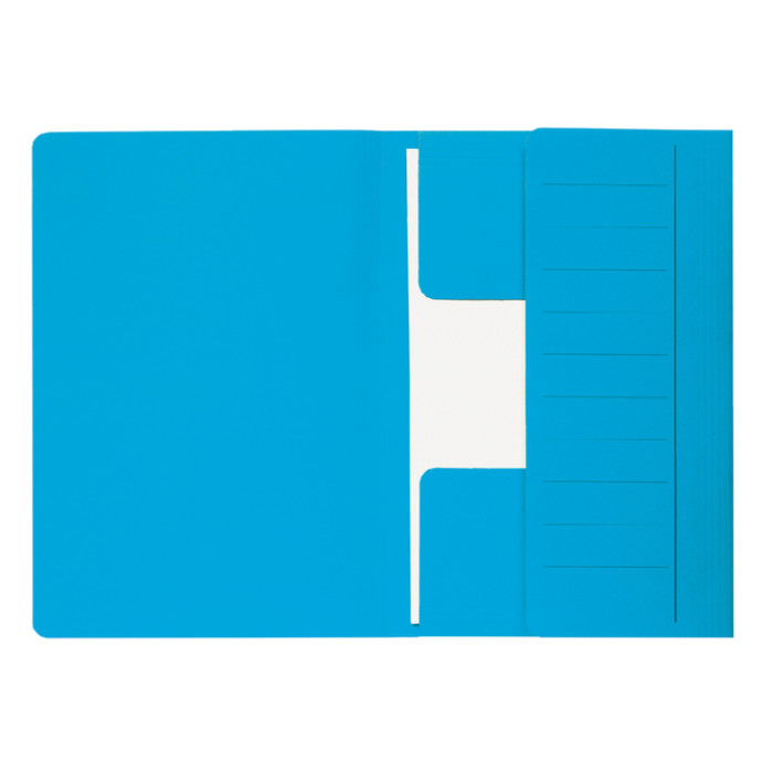 Dossiermap Djois Secolor Mammoet folio 3 kleppen 250gr recycled 360x250mm blauw