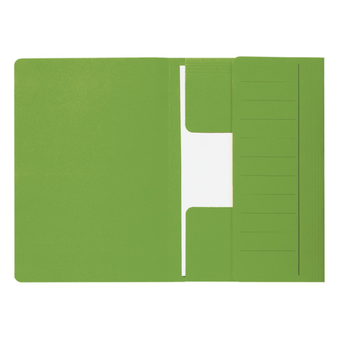 Dossiermap Djois Secolor Mammoet folio 3 kleppen 250gr recycled groen 50 stuks