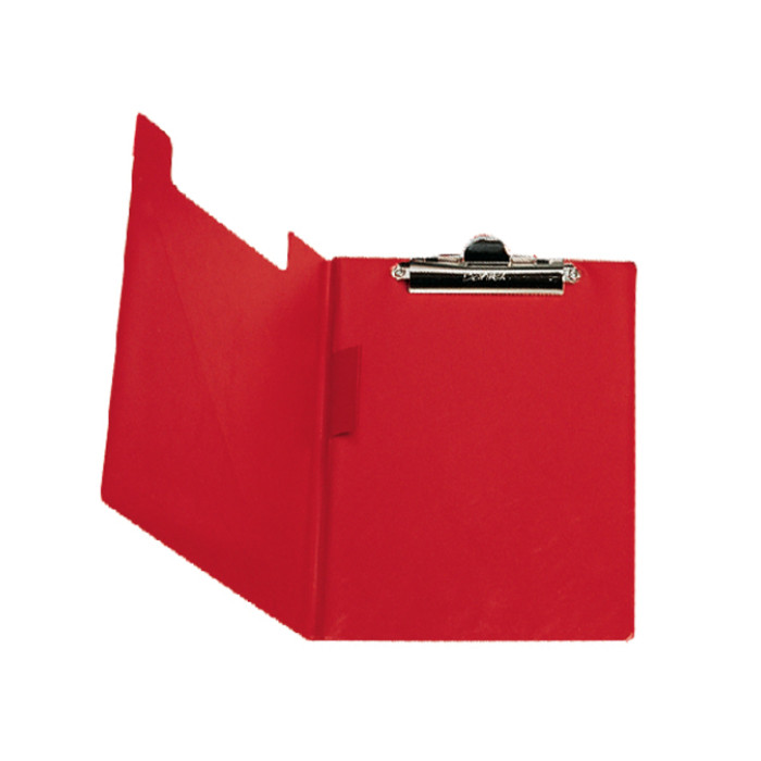 Klembordmap Bantex met klem en penlus rood
