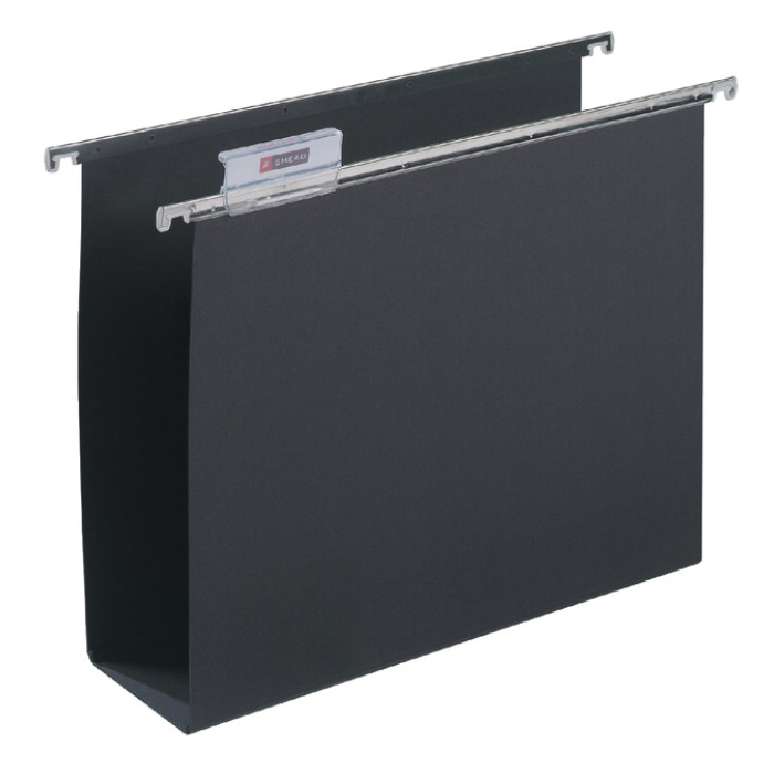 Hangmap Djois Alzicht A4 frontaal U-bodem 80mm zwart