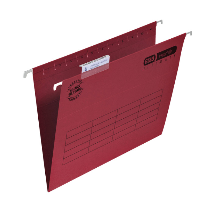 Hangmap Elba Verticfile Ultimate A4 V bodem rood