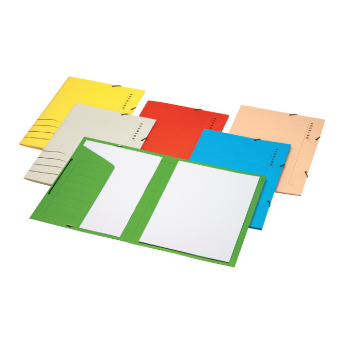 Elastomap Secolor Folio 100% gerecycled karton 250 gr Geel