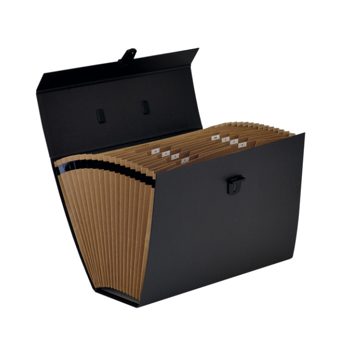 Sorteerkoffer Bankers Box Handifile 19-vaks zwart