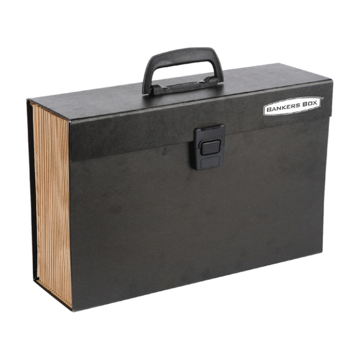 Sorteerkoffer Bankers Box Handifile 19-vaks zwart