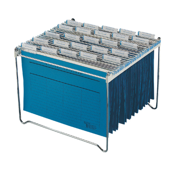 Hangmappenrek Durable  t.b.v. 30-40 mappen chroom