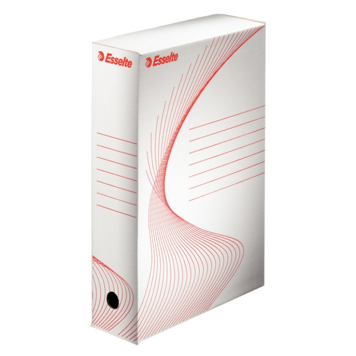 Archiefdoos Esselte Boxycolor 80mm 352x250mm wit