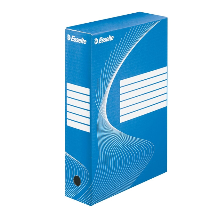 Archiefdoos Esselte Boxycolor 80mm 352x250mm blauw
