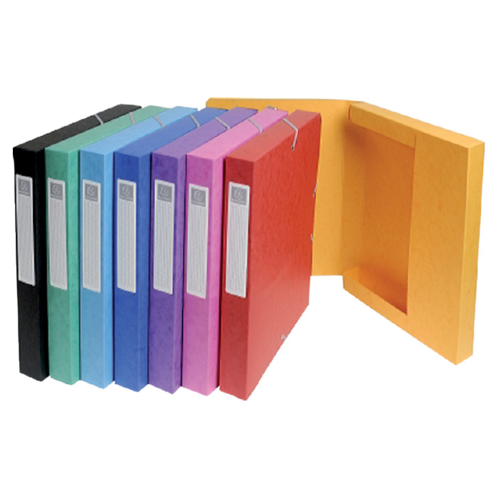 Elastobox Exacompta A4 25mm 600gr assorti