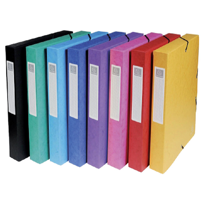 Elastobox Exacompta A4 40mm 600gr assorti