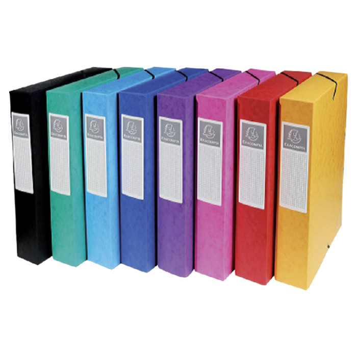 Elastobox Exacompta A4 60mm 600gr assorti