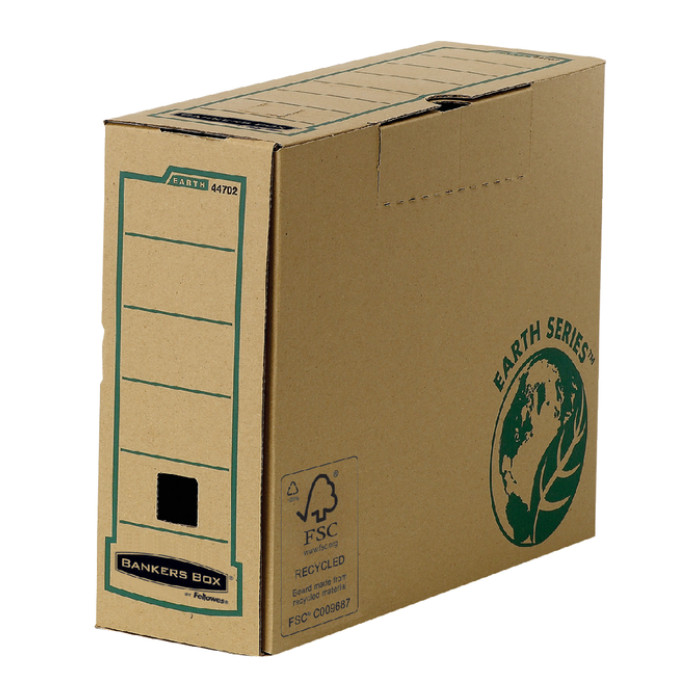 Archiefdoos Bankers Box Earth A4  transfer 100mm bruin
