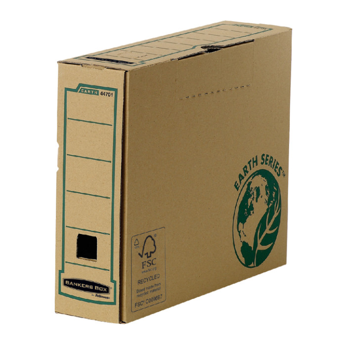 Archiefdoos Bankers Box Earth A4 transfer 80mm bruin