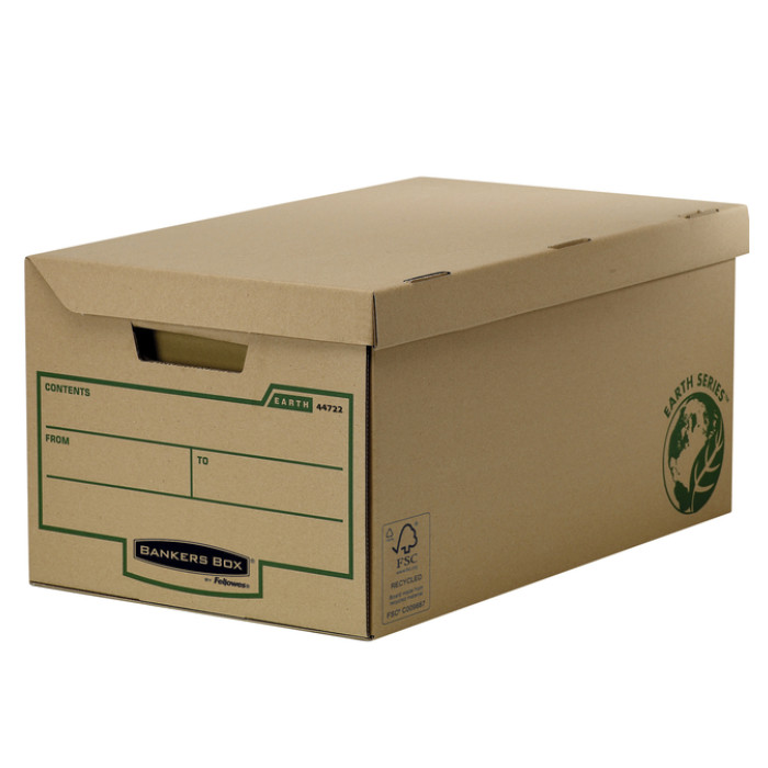 Opbergdoos Bankers Box Earth flip top bruin