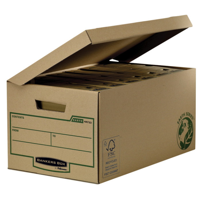 Opbergdoos Bankers Box Earth flip top bruin
