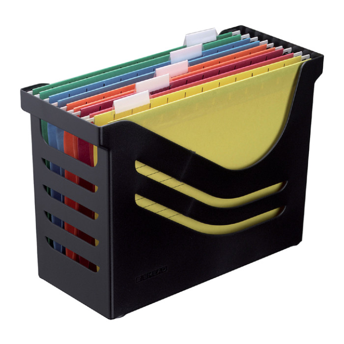 Hangmappenbox Djois Re-Solution + 5 hangmappen zwart
