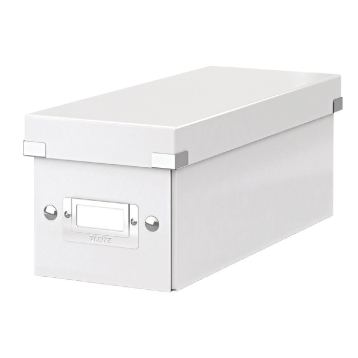 CD-opbergdoos Leitz Click & Store WOW  gerecycled karton 143x136x352mm wit