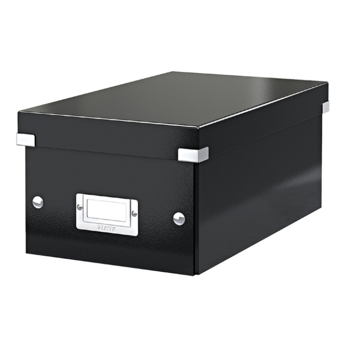 DVD-opbergdoos Leitz Click & Store WOW  gerecycled karton 206x147x352mm zwart