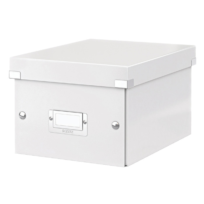 Opbergdoos Leitz Click & Store WOW klein gerecycled karton 220x160x282mm wit