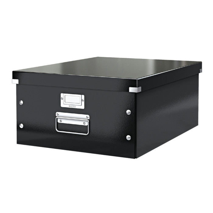 Opbergdoos Leitz Click & Store WOW groot 369x200x482mm zwart
