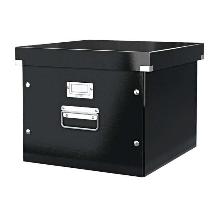 Hangmappenbox Leitz click & store WOW gerecycled karton 357x285x367mm zwart