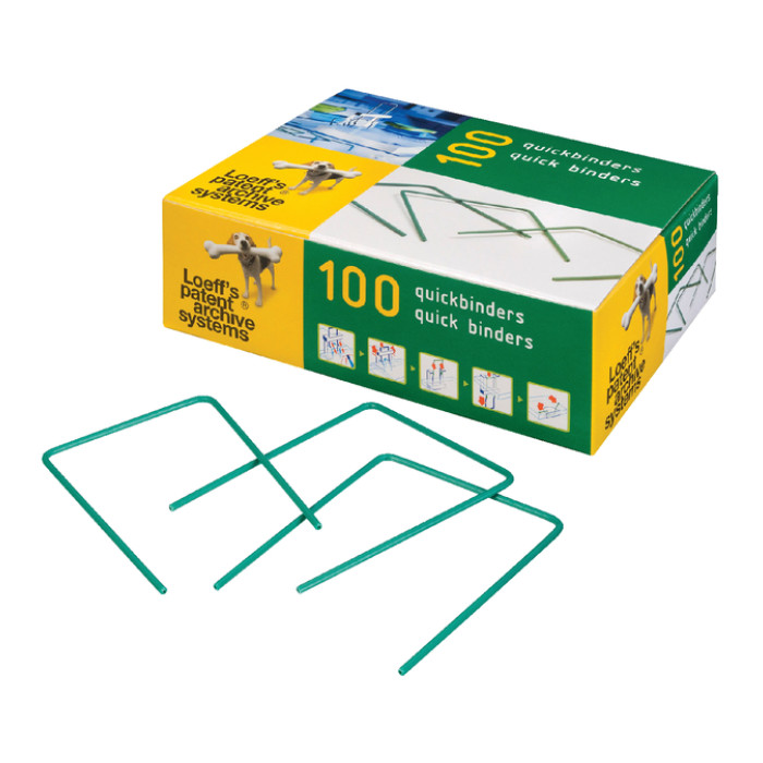 Bundelbeugel Loeff's 1215 Quickbinder 100mm groen 100 stuks