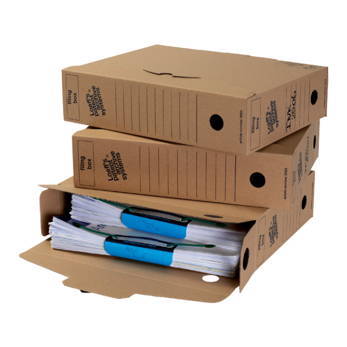 Archiefdoos Loeff Filing Box 3003 folio 345x250x80mm karton