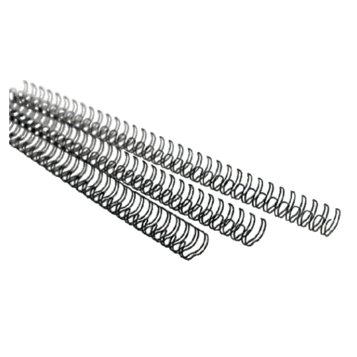 Draadrug GBC 8mm US/21rings A4 zilver 100 stuks