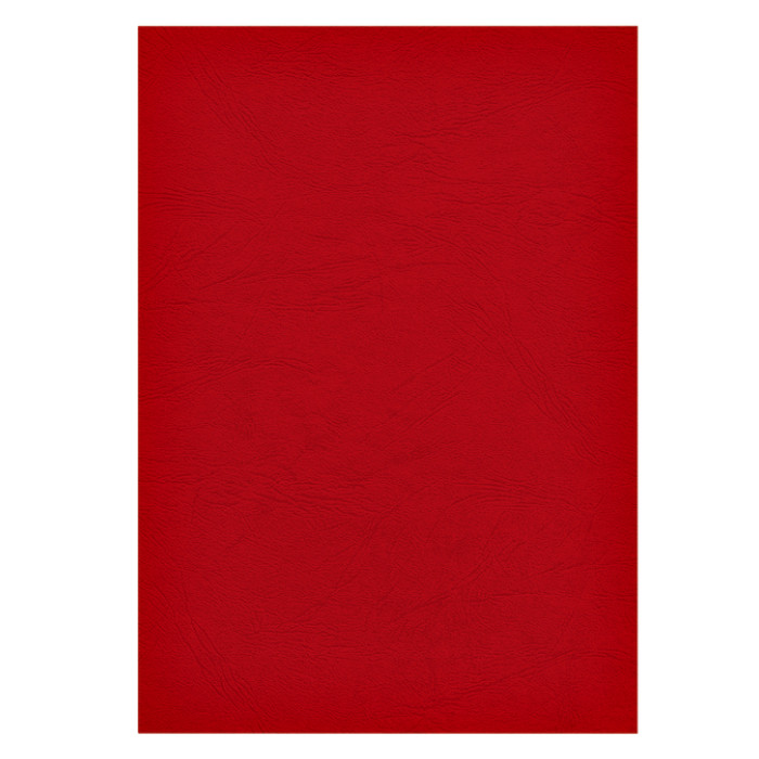 Voorblad Fellowes A4 lederlook rood 100 stuks