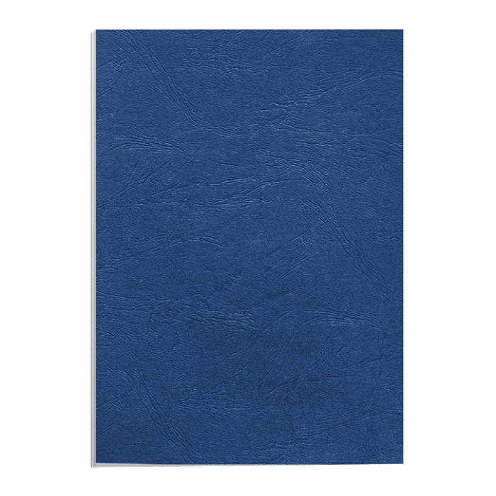 Voorblad Fellowes A4 lederlook royal blauw 100 stuks