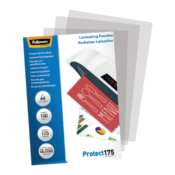 Lamineerhoes Fellowes A4 2x175micron glans 100 stuks