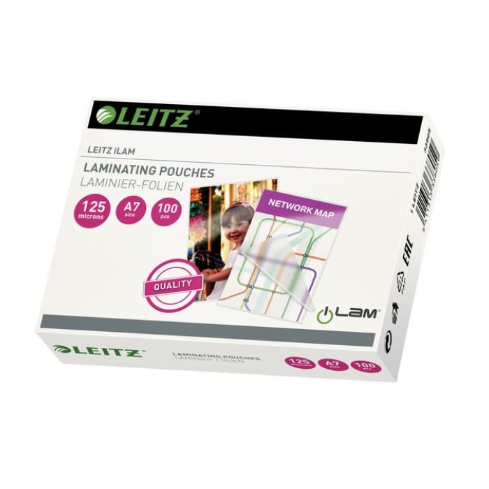 Lamineerhoes Leitz iLAM A7 2x125micron EVA 100 stuks