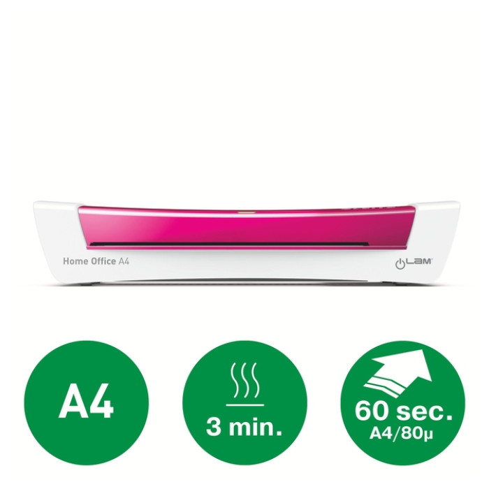 Lamineermachine Leitz iLAM Home Office A4 roze