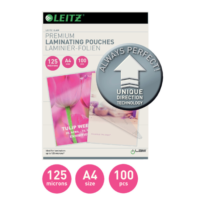 Lamineerhoes Leitz iLAM A4 2x125micron 100 stuks