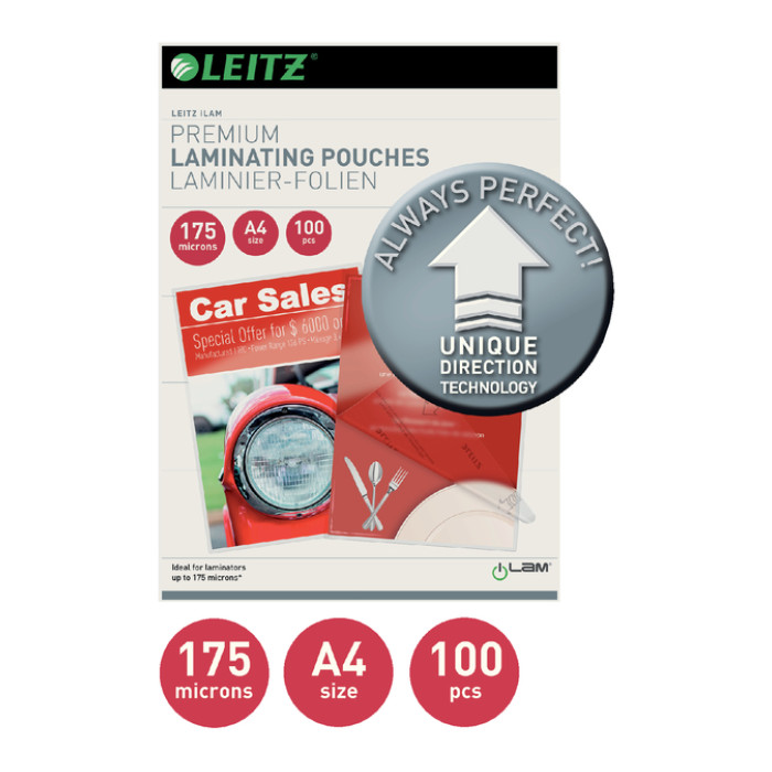 Lamineerhoes Leitz iLAM A4 2x175micron 100 stuks