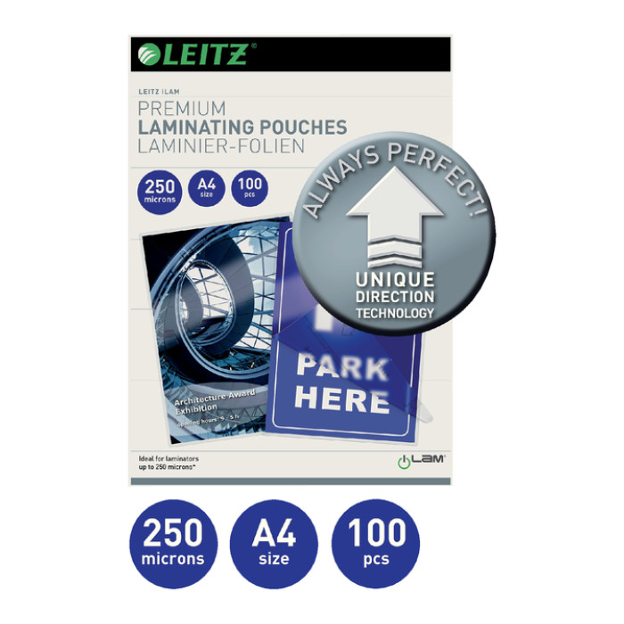 Lamineerhoes Leitz iLAM A4 2x250micron 100 stuks