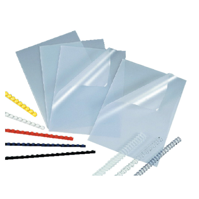 Voorblad GBC A4 PVC 300micron transparant 100 stuks