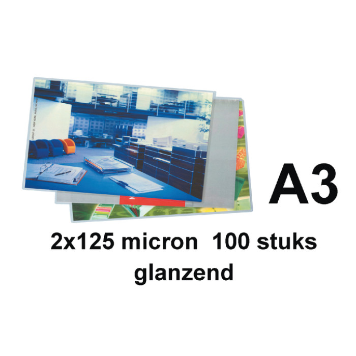 Lamineerhoes Quantore A3 2x125micron 100 stuks