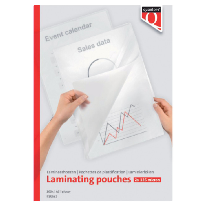 Lamineerhoes Quantore A3 2x125micron 100 stuks