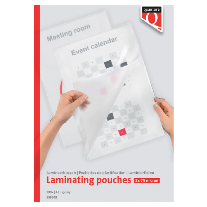 Lamineerhoes Quantore A3 2x75micron 100 stuks