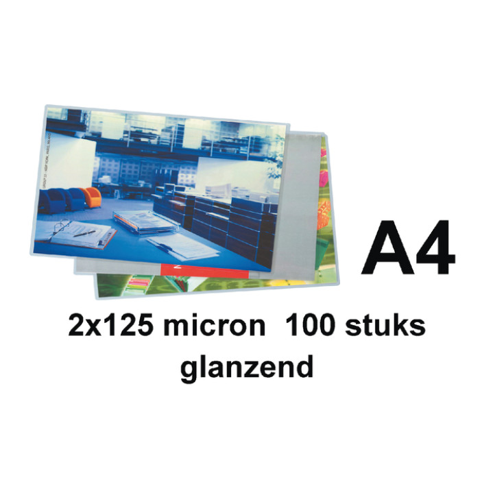 Lamineerhoes Quantore A4 2x125micron 100 stuks