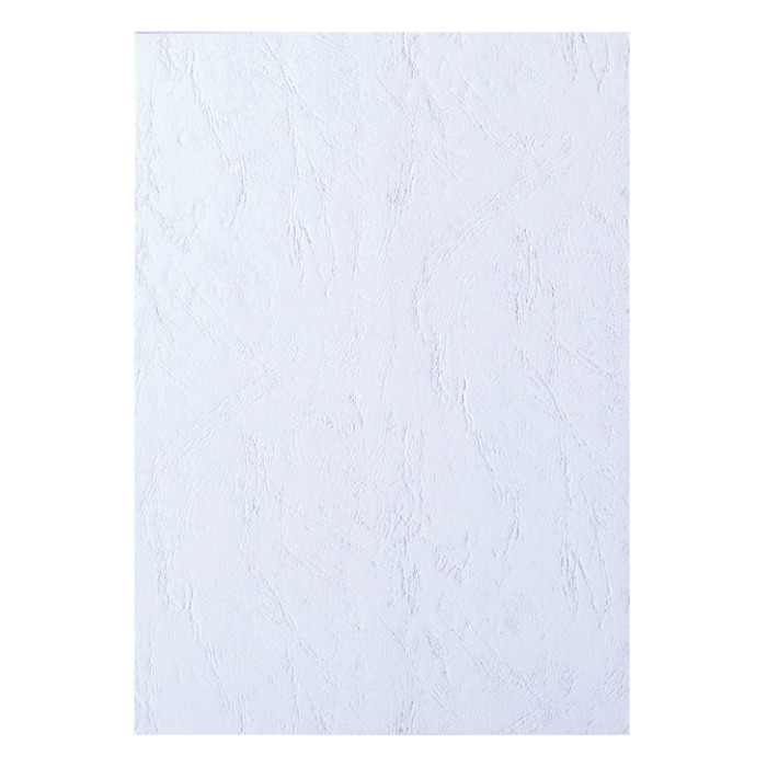 Voorblad GBC A4 lederlook wit 100 stuks