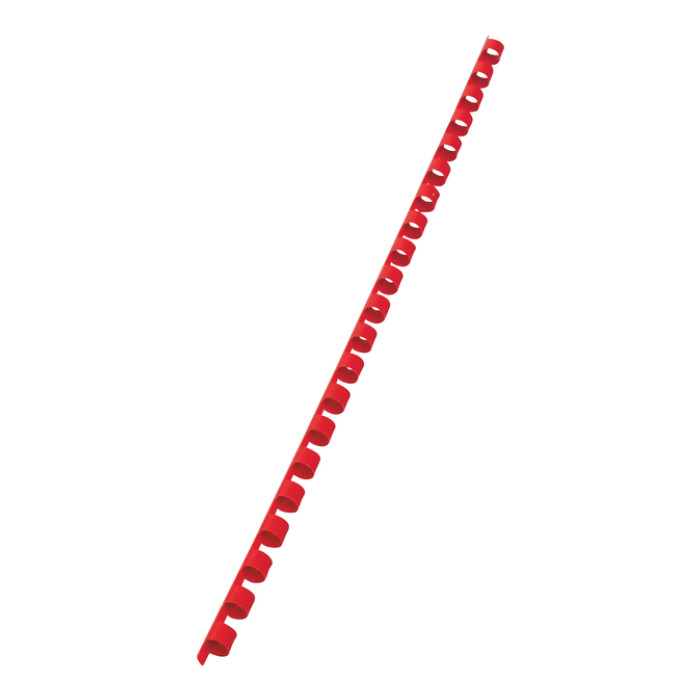 Bindrug GBC 8mm 21rings A4 rood 100 stuks